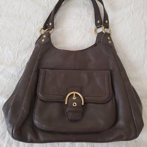 Coach Campbell Leather Hobo Purse #F1380-F24686